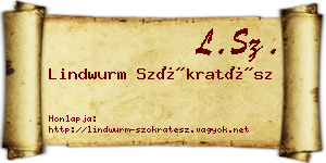 Lindwurm Szókratész névjegykártya